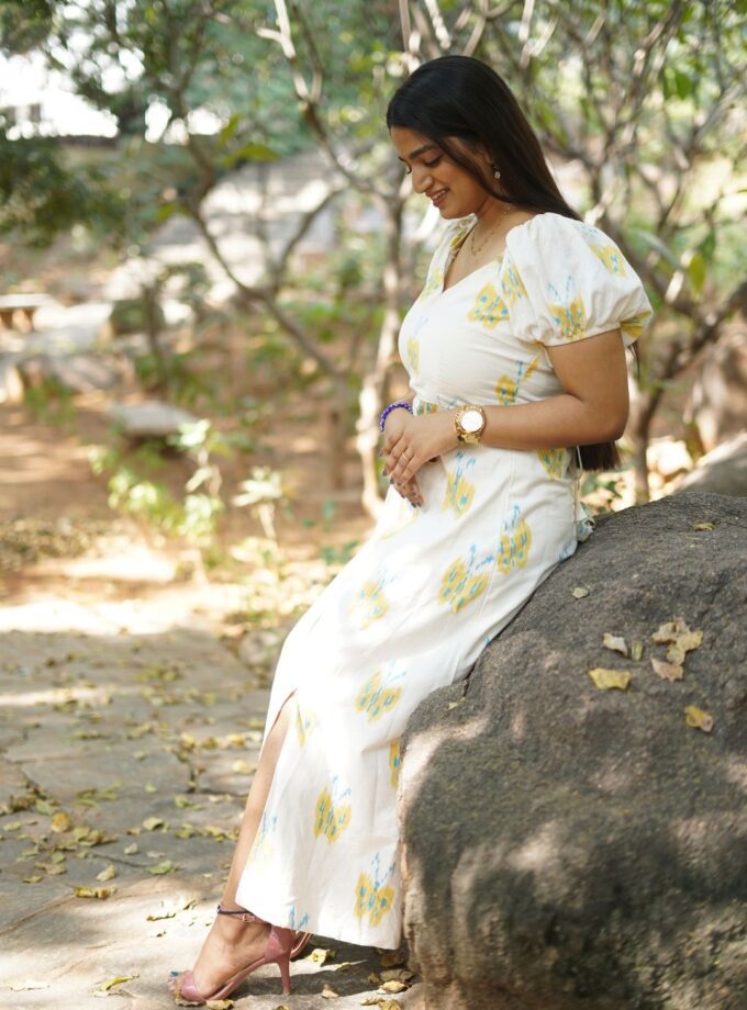 Butterfly Maxi Dress - White