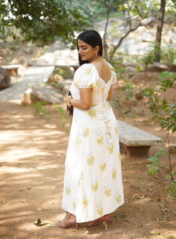 Butterfly Maxi Dress - White