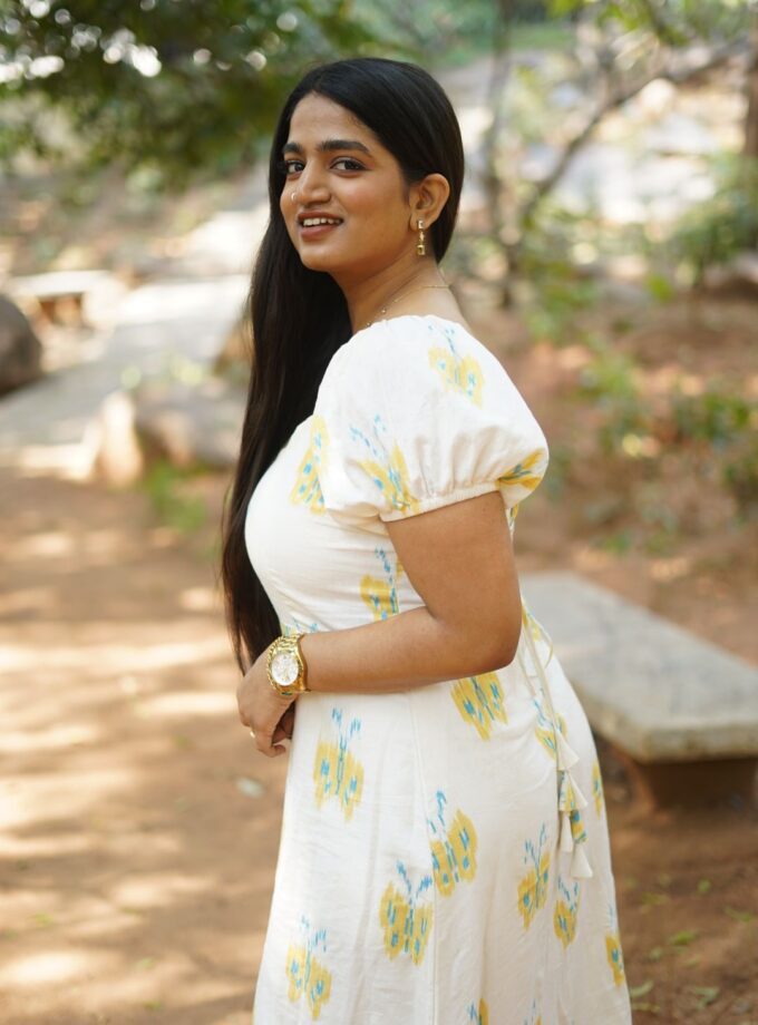 Butterfly Maxi Dress - White